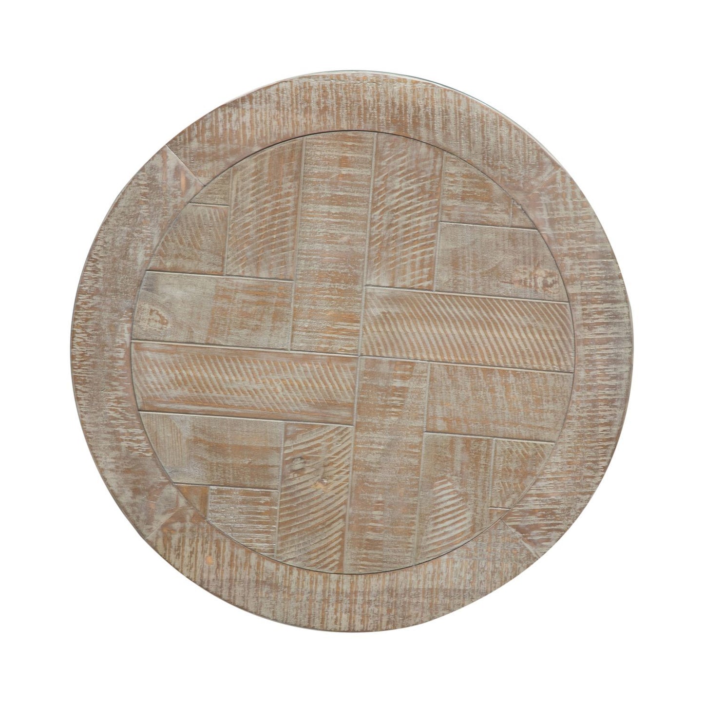 Parkland Falls - Round End Table - Weathered Taupe
