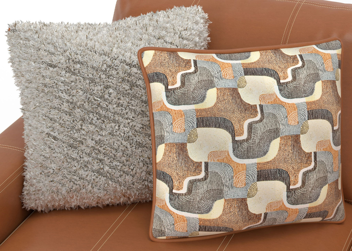 Minori - Italian Leather Sofa / Chaise And Cocktail Ottoman