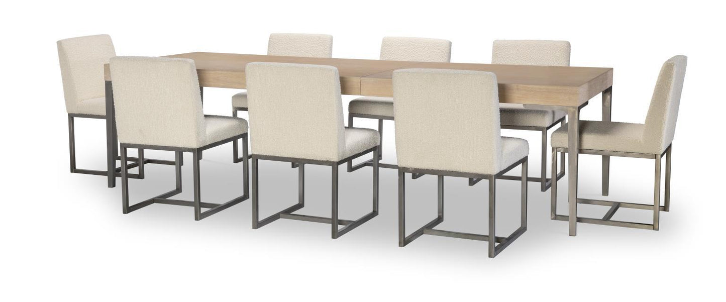 Biscayne - Complete Leg Table With One Leaf - Malabar With Alabaster Fronts