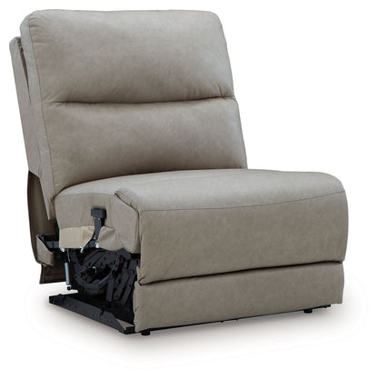 Narwhal Place - Power Armless Recliner With Adjustable Headrest - Pebble