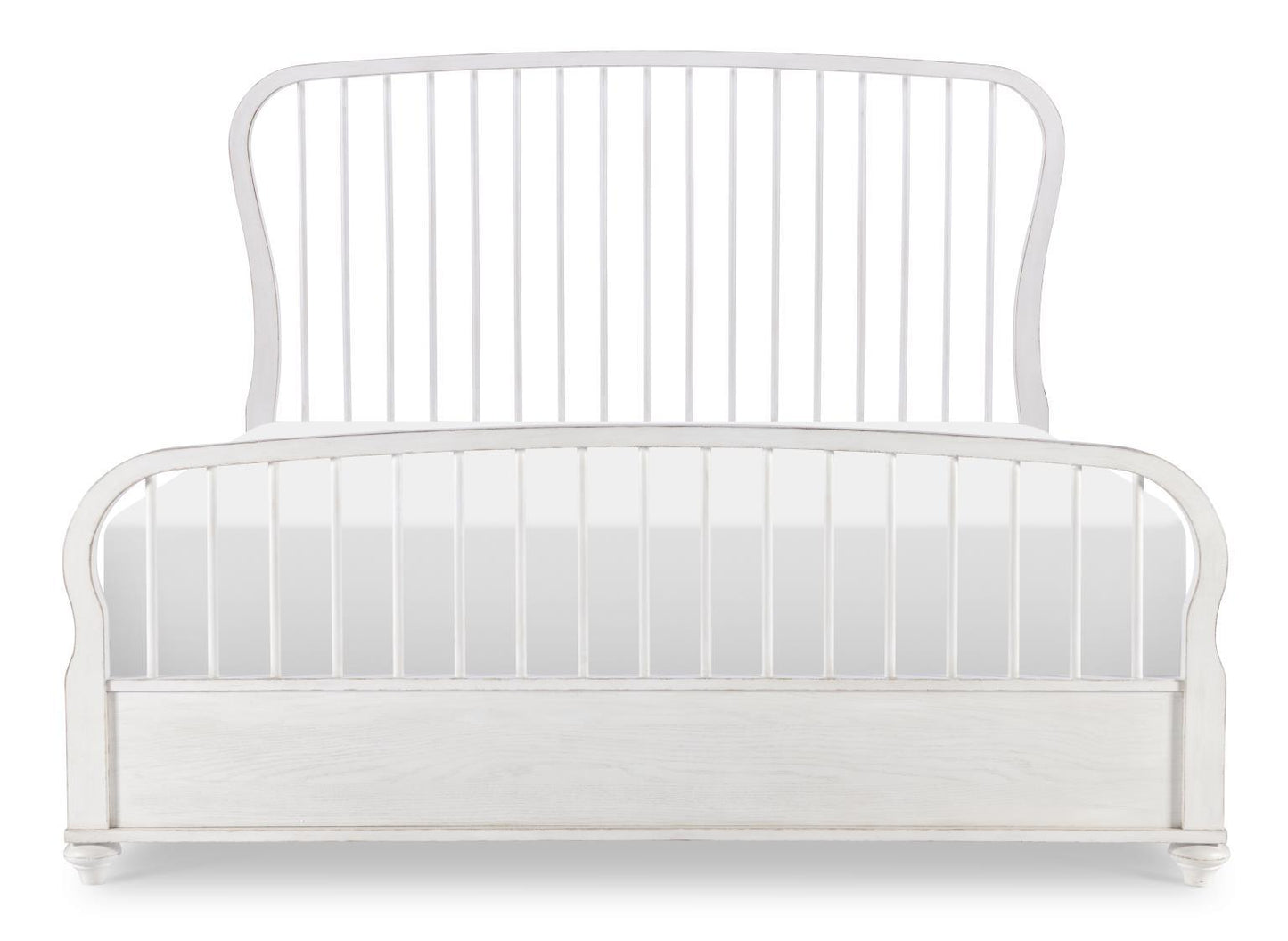 Cottage Park - Spindle Headboard King / California King - Aged White