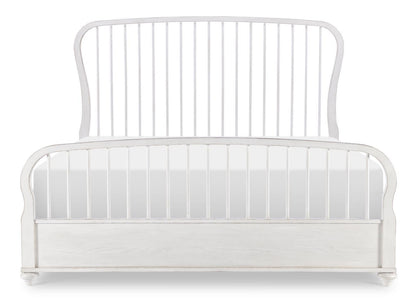 Cottage Park - Spindle Headboard King / California King - Aged White