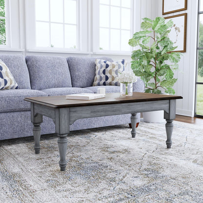 Plymouth - Rectangular Coffee Table - Gray