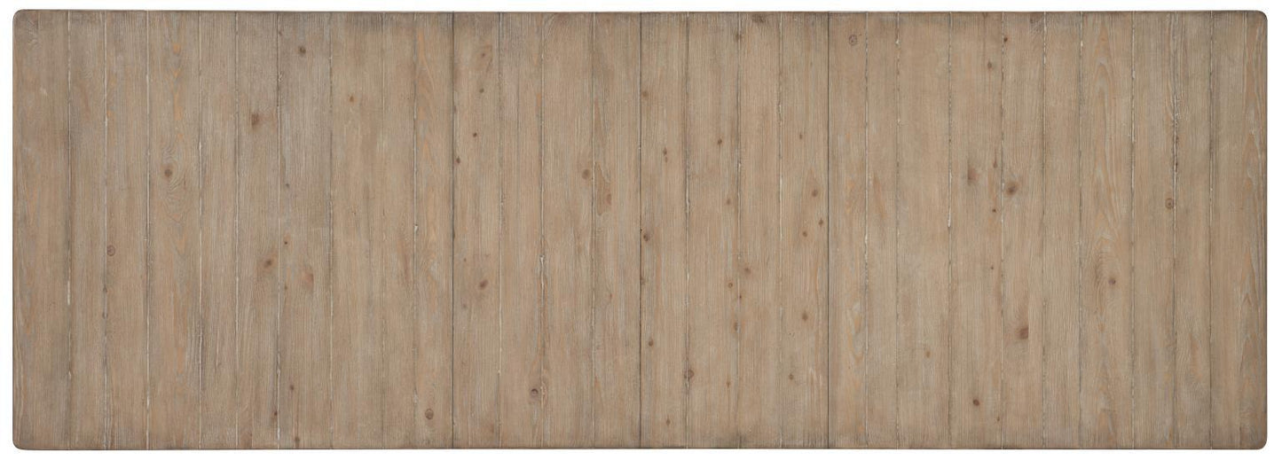 Monteverdi - Complete Rectangular Trestle Table - Sun-Bleached Cypress