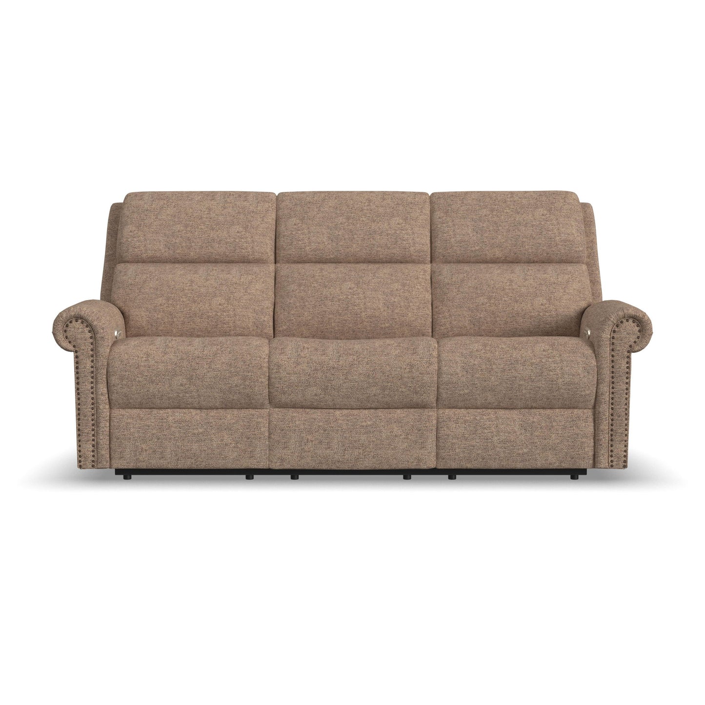 Bernard - Power Reclining Sofa With Console, Power Headrest, & Lumbar