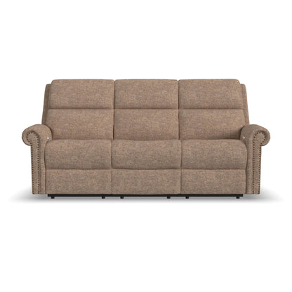 Bernard - Power Reclining Sofa With Console, Power Headrest, & Lumbar