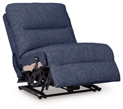 Acklen Place - Power Armless Recliner With Adj Headrest - Navy