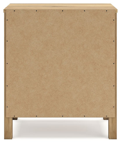 Bermacy - Two Drawer Night Stand - Light Brown