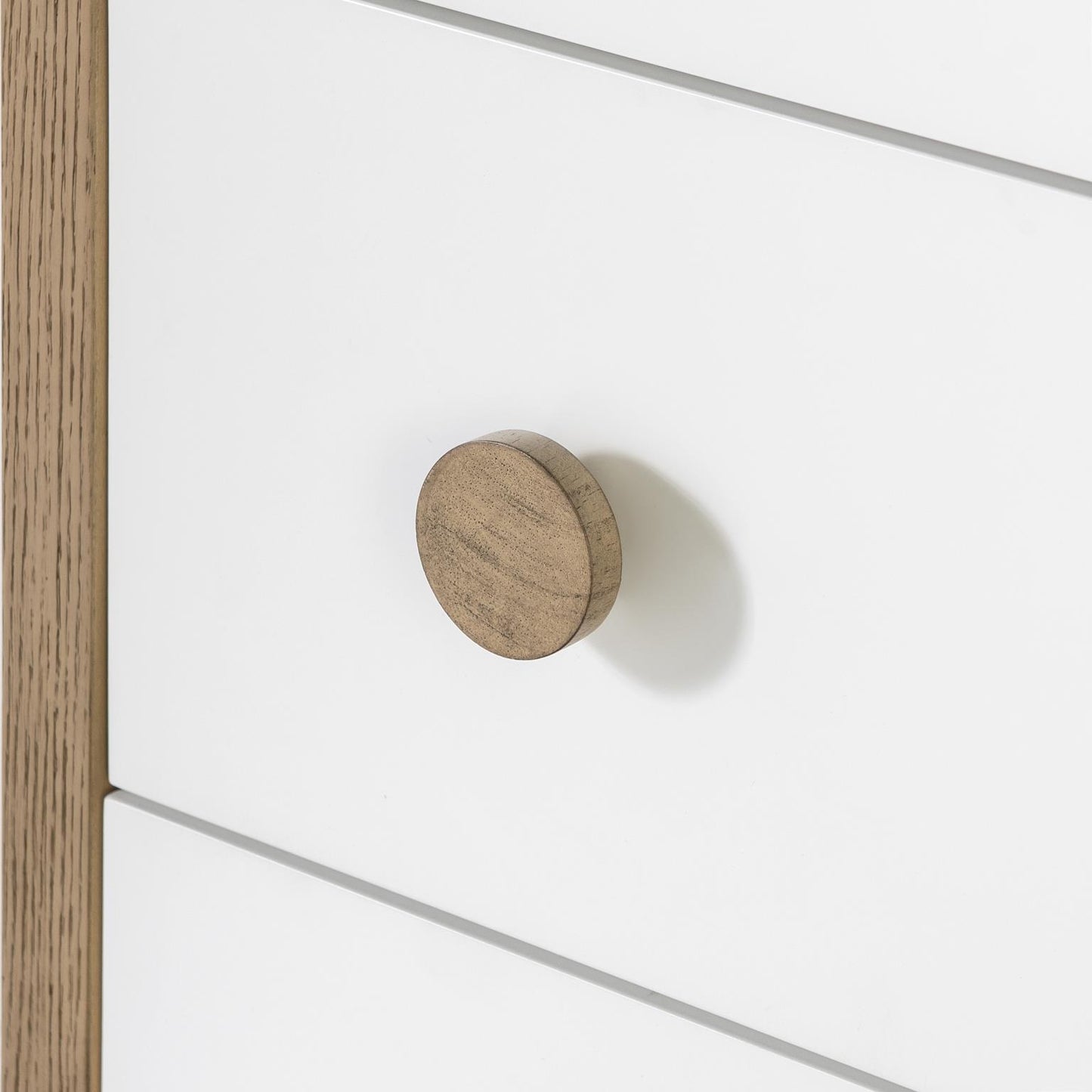 Margot - Beveled Mirror - Desert Oak And Cloud White