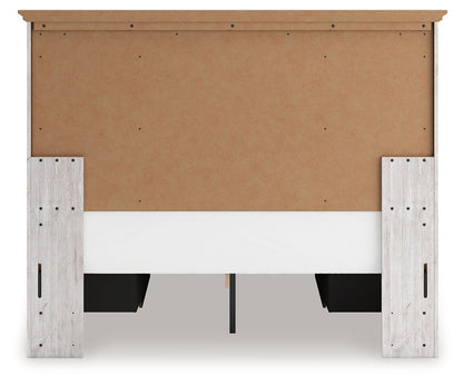 Makidern - Panel Storage Bed With 2 Under Bed Storage Units