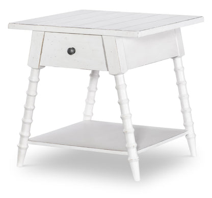 Vintage Market - Splayed Bobbin Leg 1 Drawer End Table