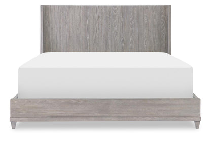 Artesia - Panel King Headboard - Smokey Taupe