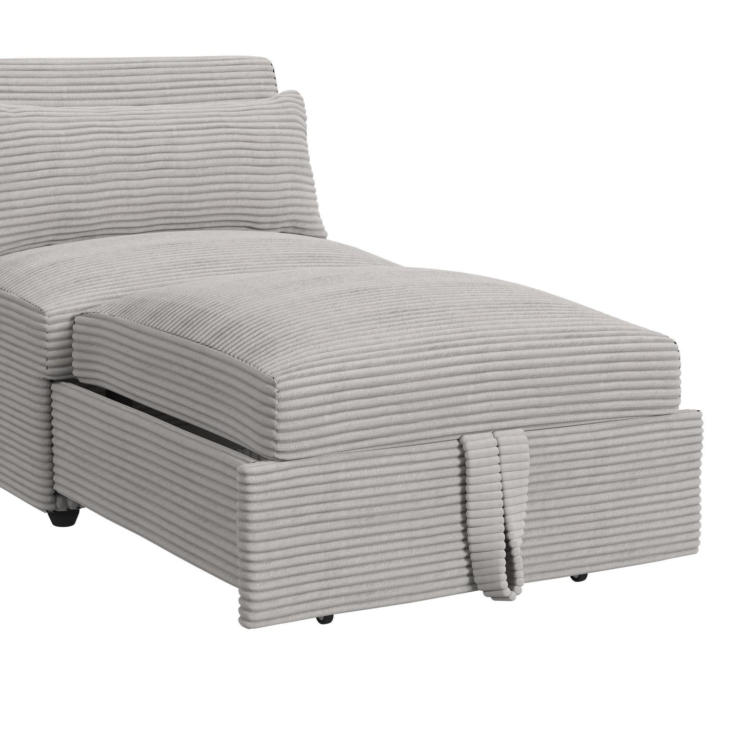 Pluto - Chair With Kidney Pillow, Klik Klak And Pop Up - Coronado Gray