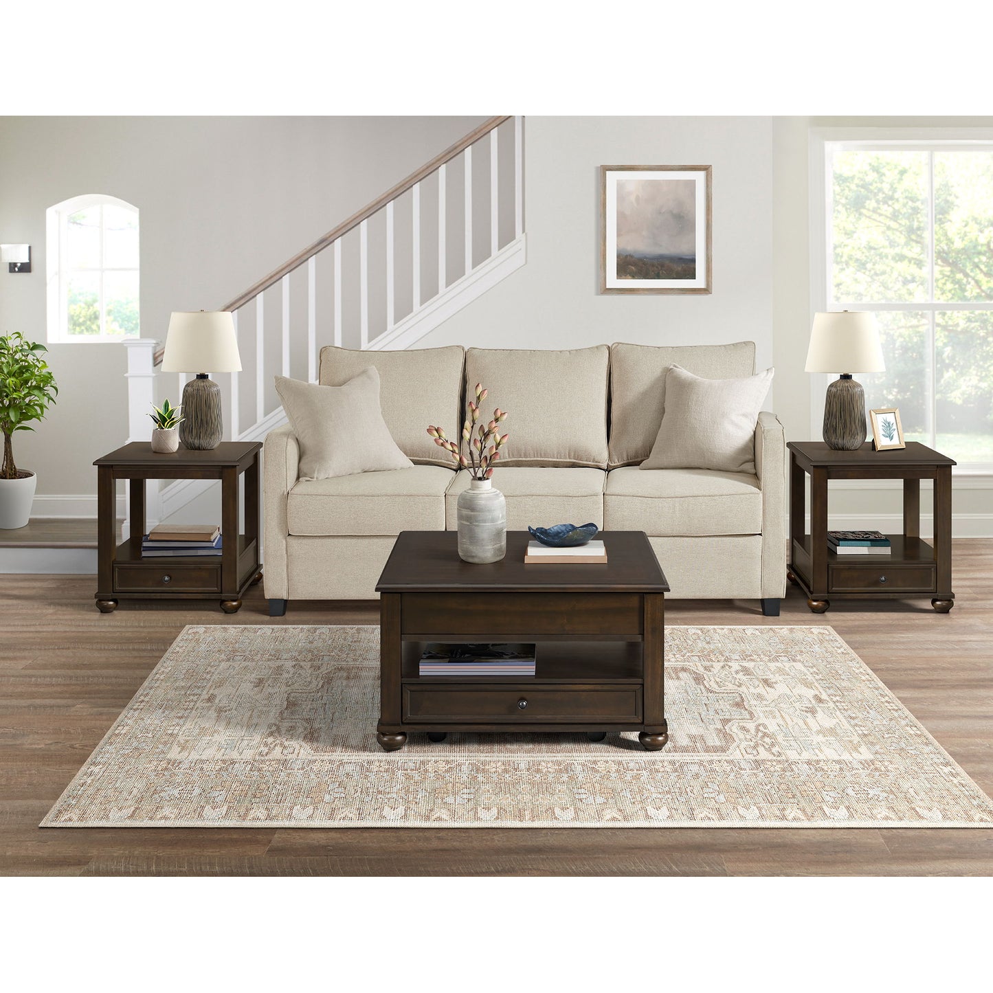 Wagner - Lift-Top Coffee Table With Casters