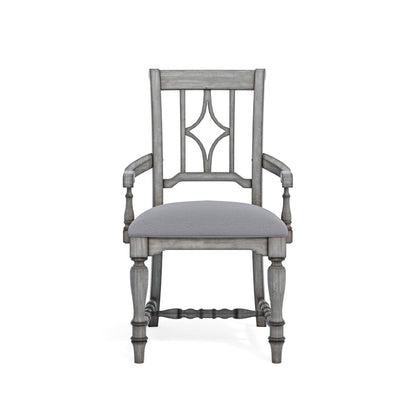 Plymouth - Upholstered Arm Dining Chair (Set of 2) - Gray