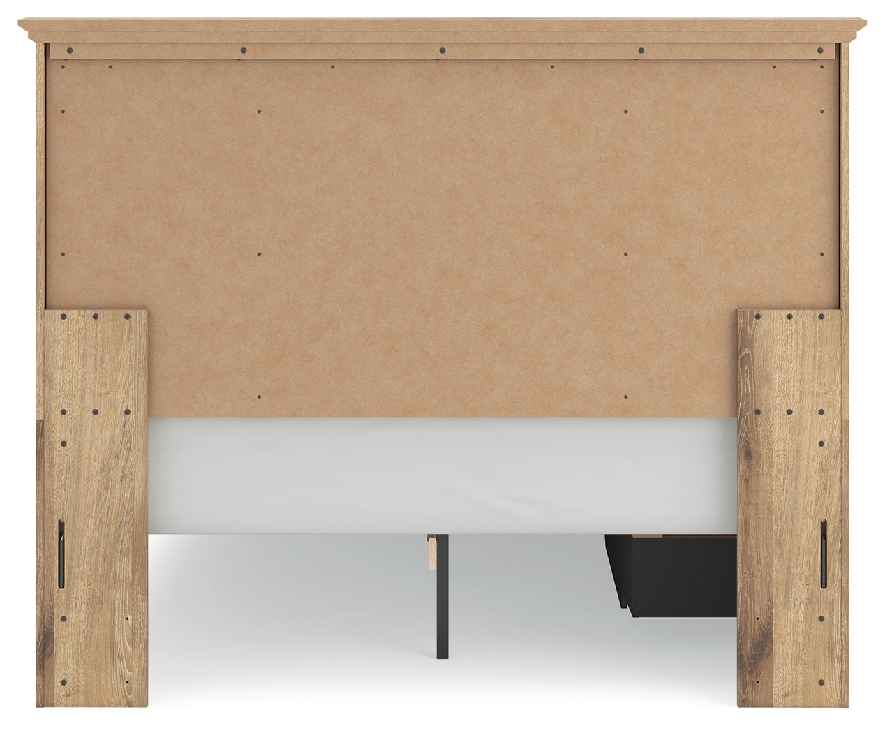 Makidern - Panel Storage Bed With Under Bed Storage Unit And Storage Footboard
