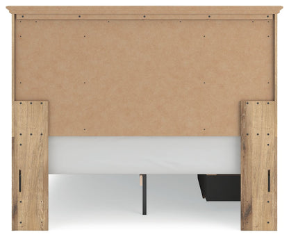 Makidern - Panel Storage Bed With Under Bed Storage Unit And Storage Footboard