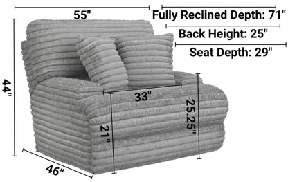 Cushy - Power Headrest Deep Seat Recliner