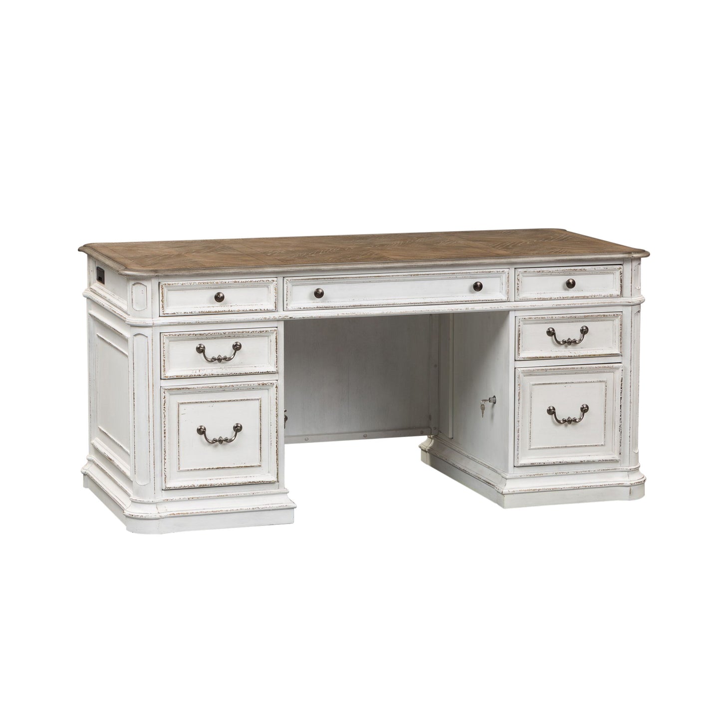 Magnolia Manor - Jr Executive Desk Top - White
