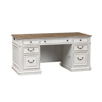 Magnolia Manor - Jr Executive Desk Top - White