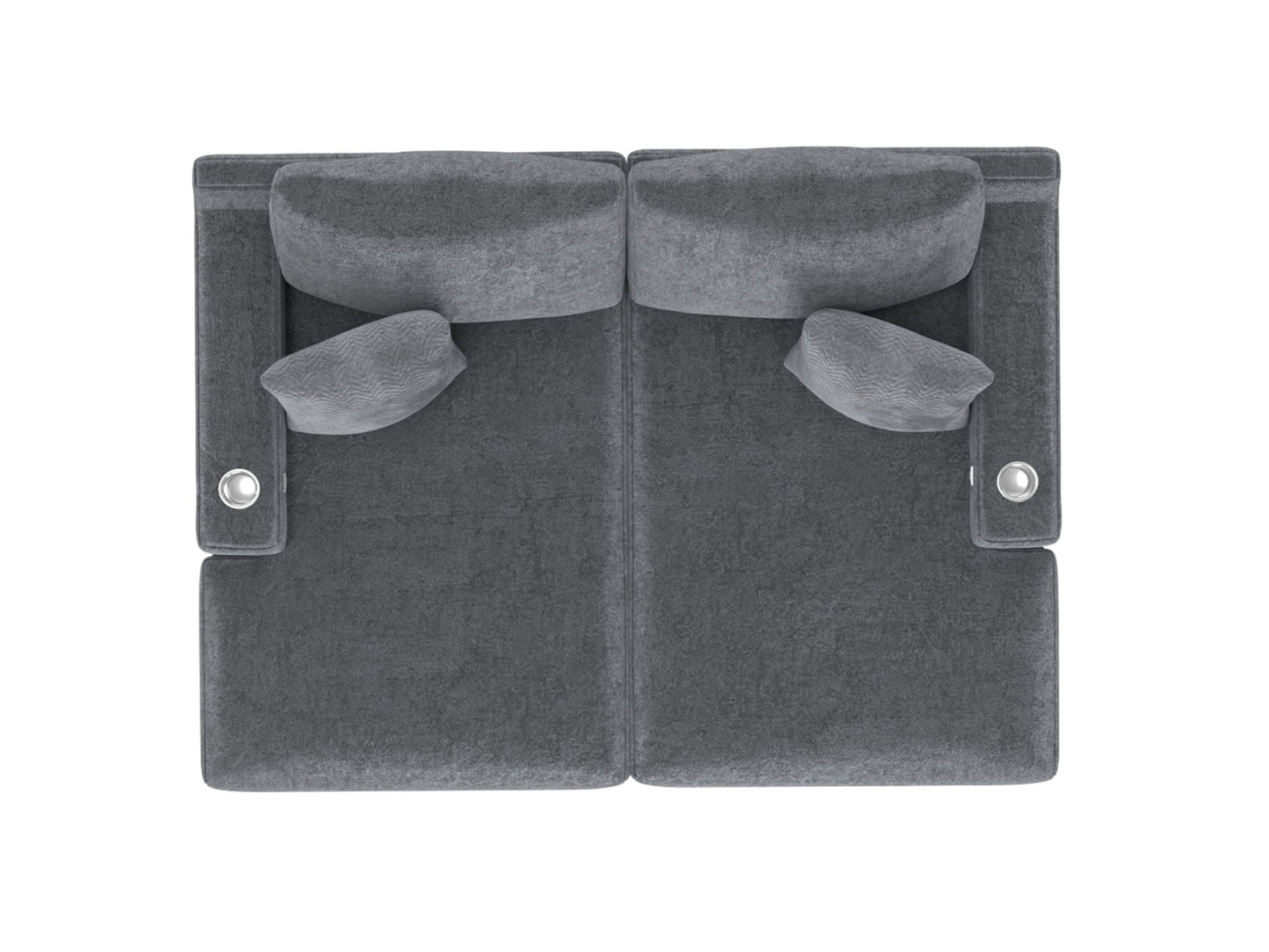 Cozy - RSF Chaise With USB - Gunmetal