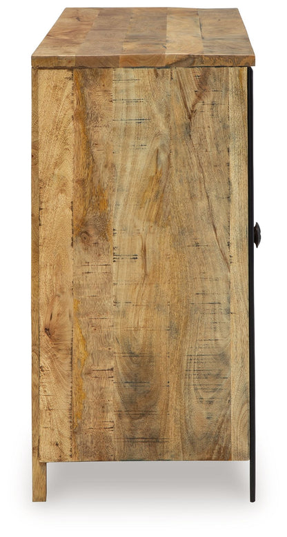 Camney - Accent Cabinet - Brown / Black