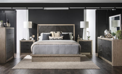 Halifax - Platform Footboard King / California King - Flax And Java