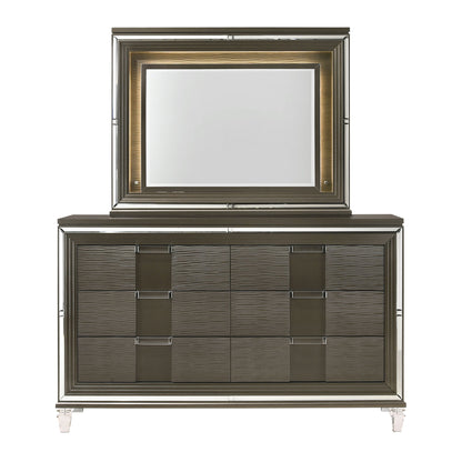 Twenty Nine - 6-Drawer Dresser With Mood Lighting Mirror