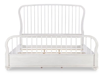 Cottage Park - Spindle Headboard King / California King - Aged White