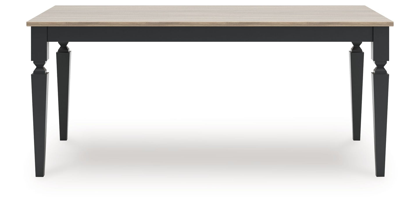 Brenkerton - Rectangular Dining Room Table - Grayish Brown / Black