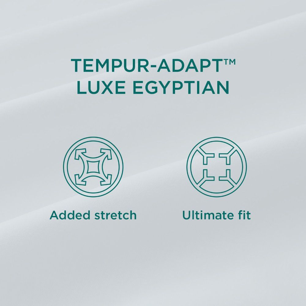 Tempur-Adapt - Tempur-Adapt Luxe Egyptian Cotton Sheets - White