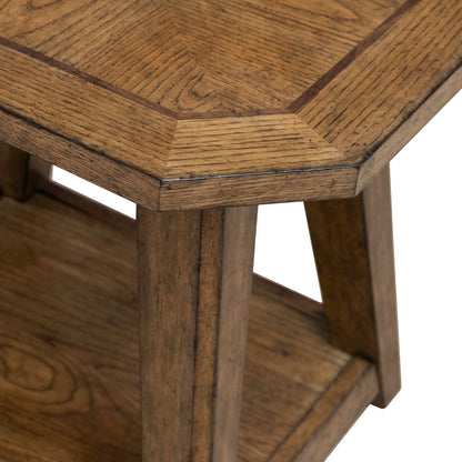 Carolina Park - Octagonal End Table - Brown