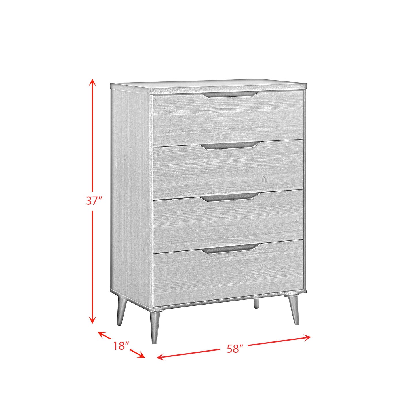 Ernesto - 4-Drawer Chest With Interlock