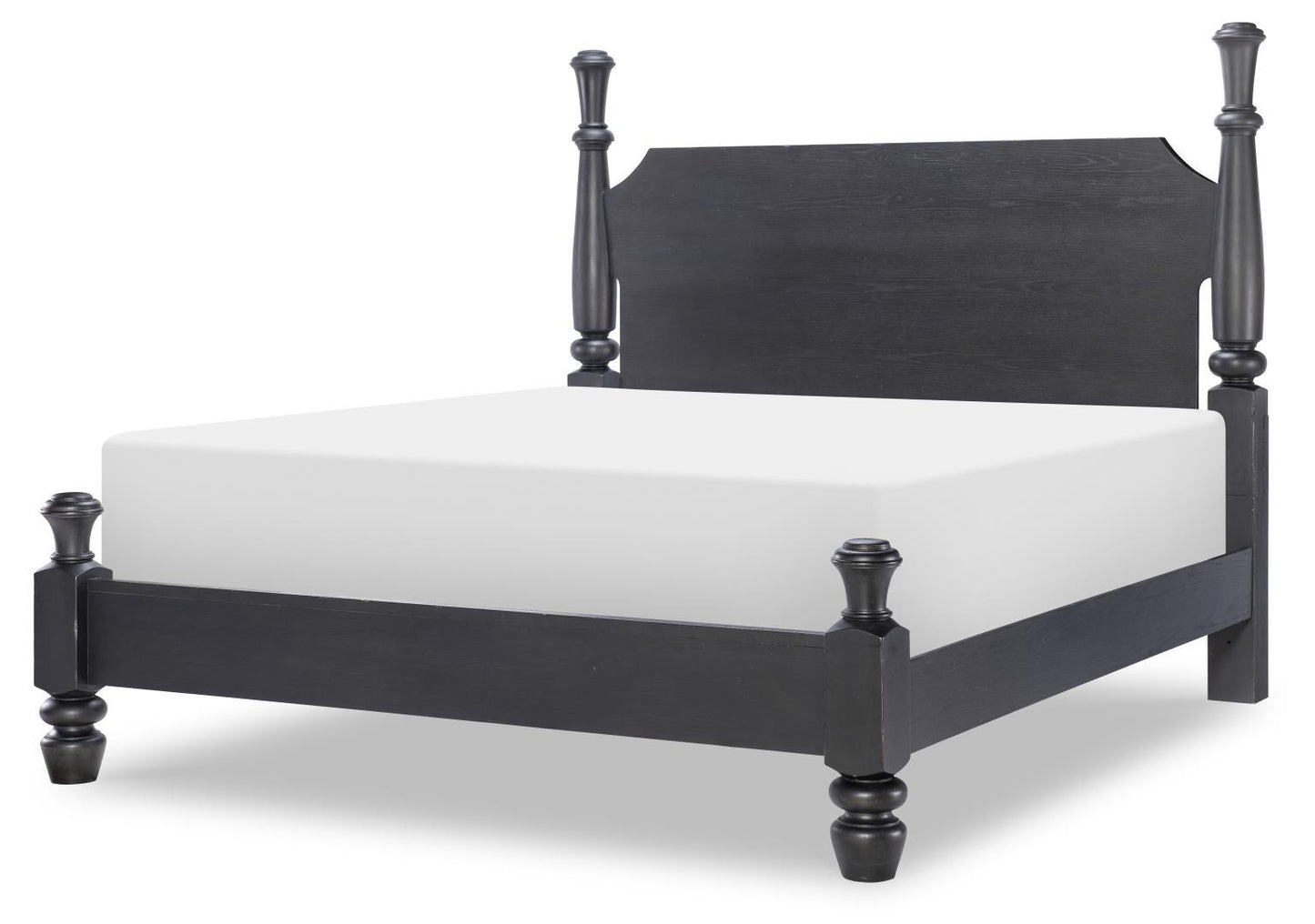 Vintage Market - Queen Chimney Post Headboard - Kettle Black