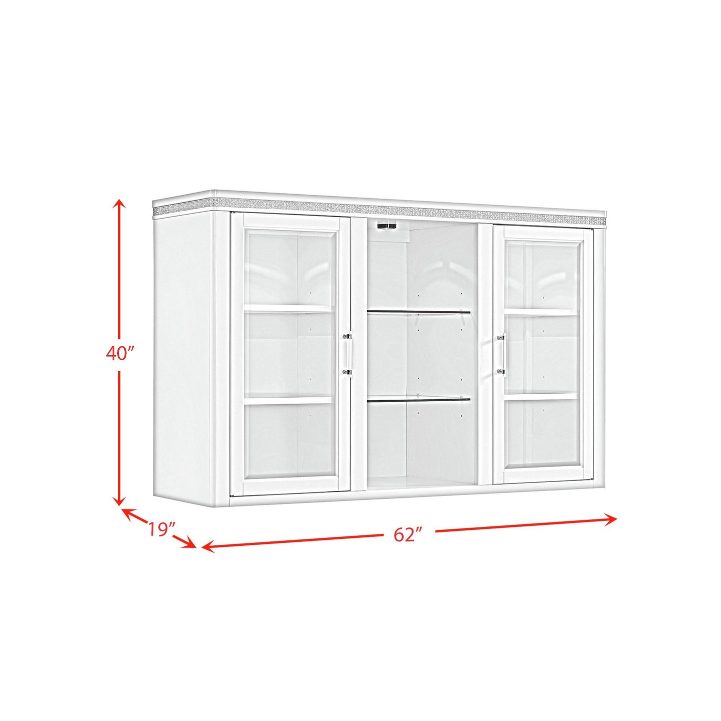 Diedra - Server And Hutch - White