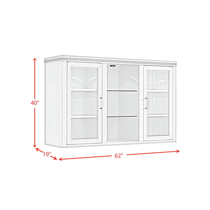 Diedra - Server And Hutch - White