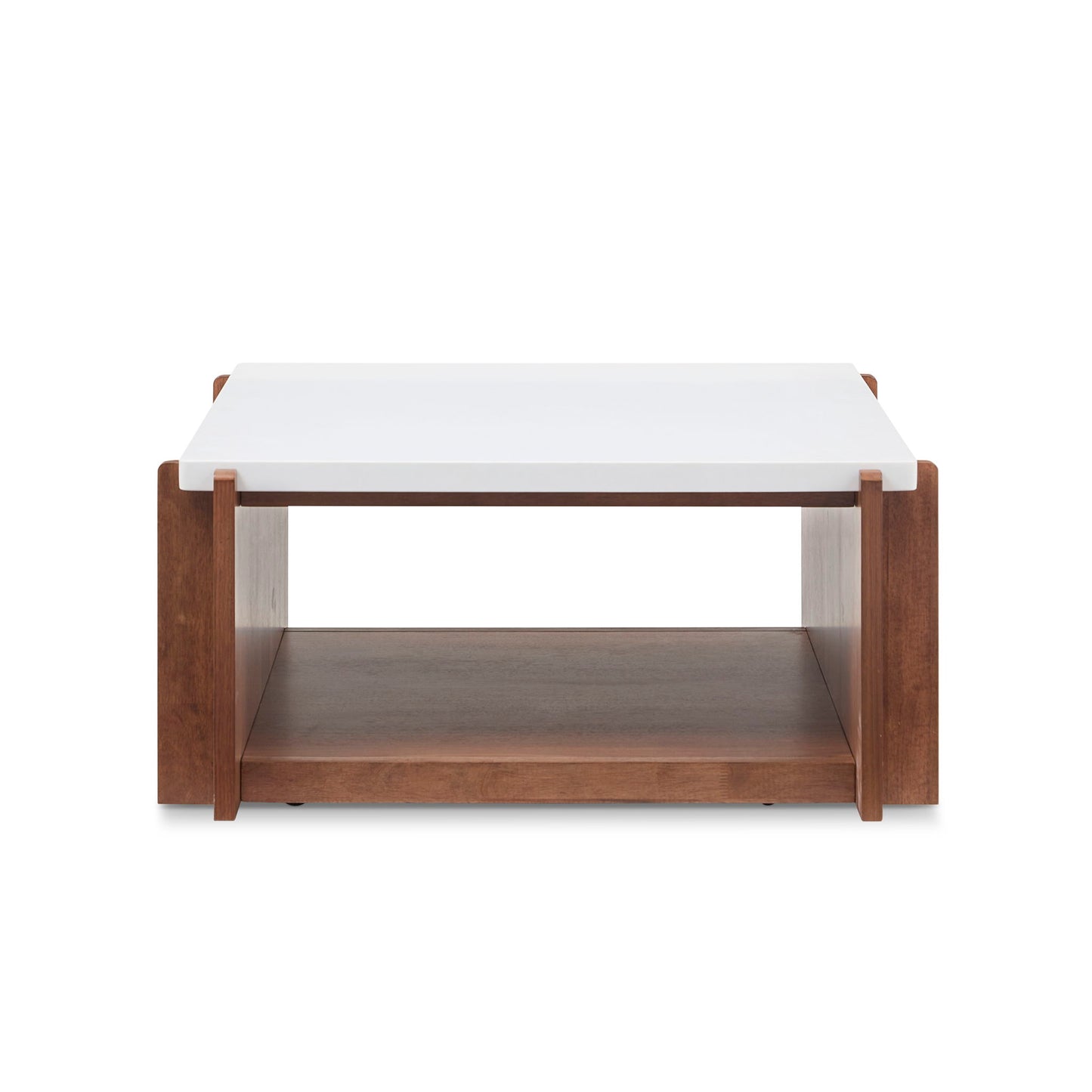 Lincoln - Square Coffee Table With Casters - Light Brown