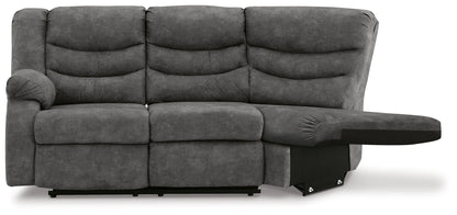 Partymate - Laf Reclining Loveseat - Slate