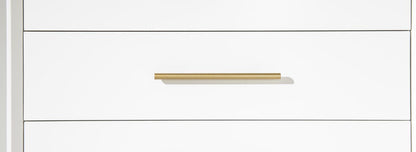 Melrose - Bar Console - Cloud White And Desert Oak