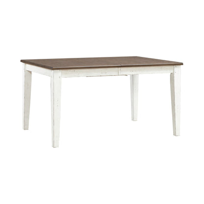 Al Fresco - Rectangular Leg Table - Graphite / Whitestone