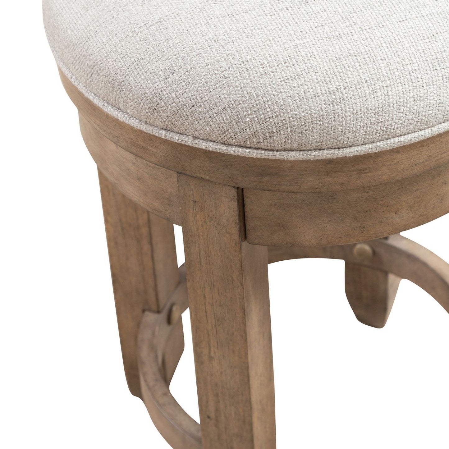 Millstone - Upholstered Console Swivel Stool (RTA) - Nutmeg