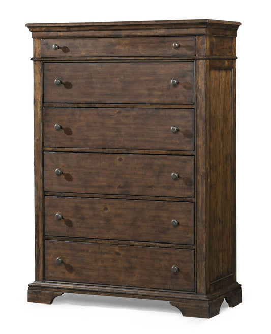 Trisha Yearwood Home - 6 Drawers Chest - Coffee Brown