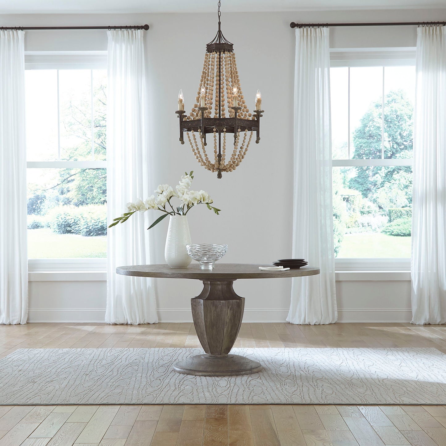 Westfield - Round Pedestal Table Top - Light Brown