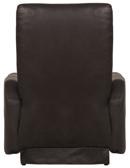 Bosa - Leather Power Recliner - Charcoal