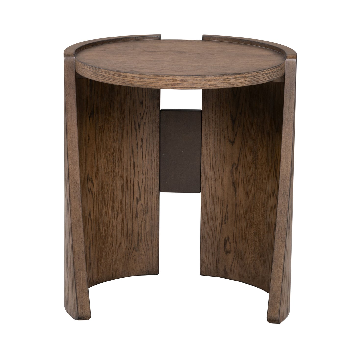 Lyra - End Table - Dark Brown / White