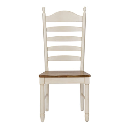 Springfield - Ladder Back Side Chair - Honey & Cream