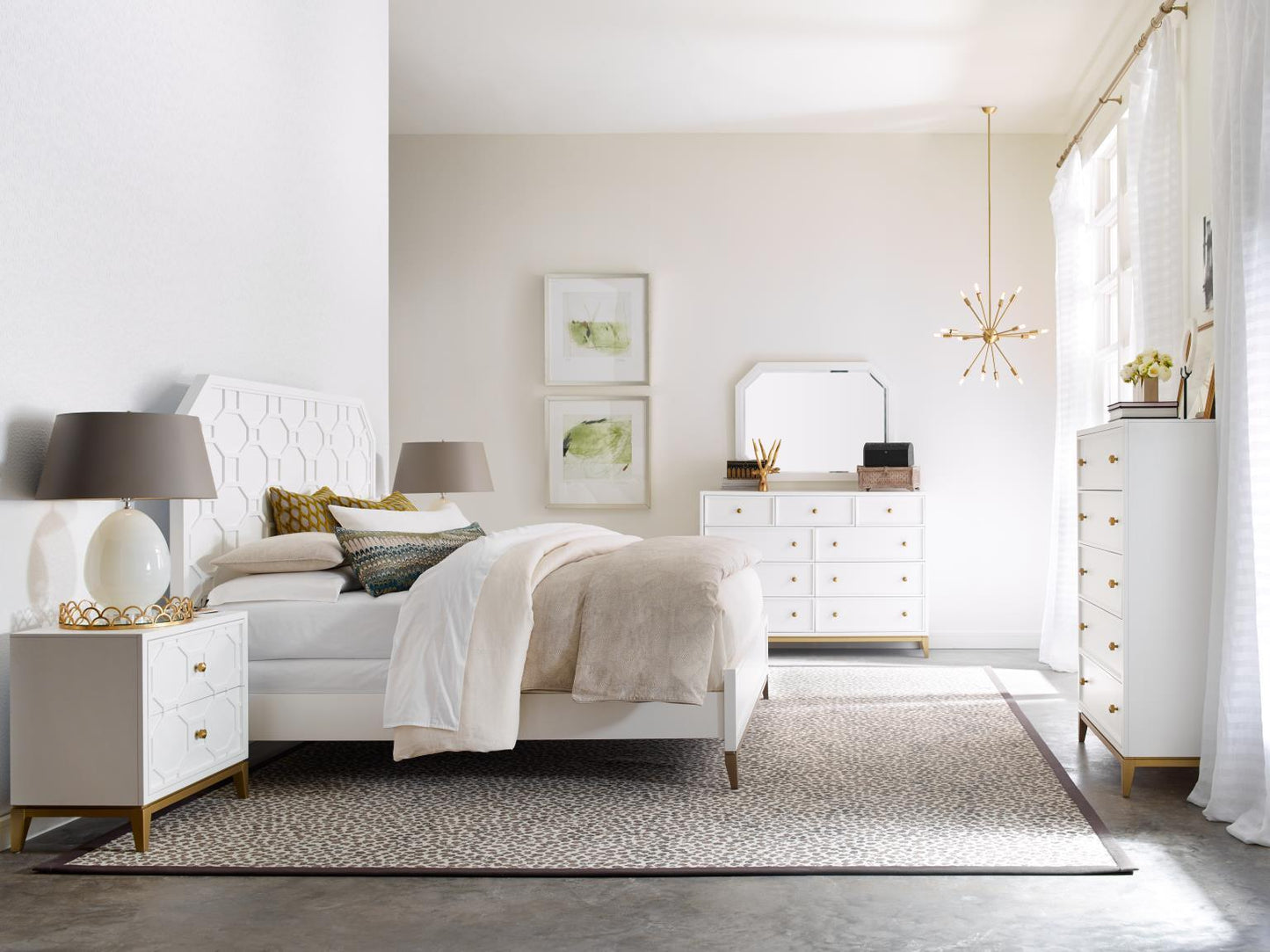 Chelsea by Rachael Ray - King Panel Headboard - White