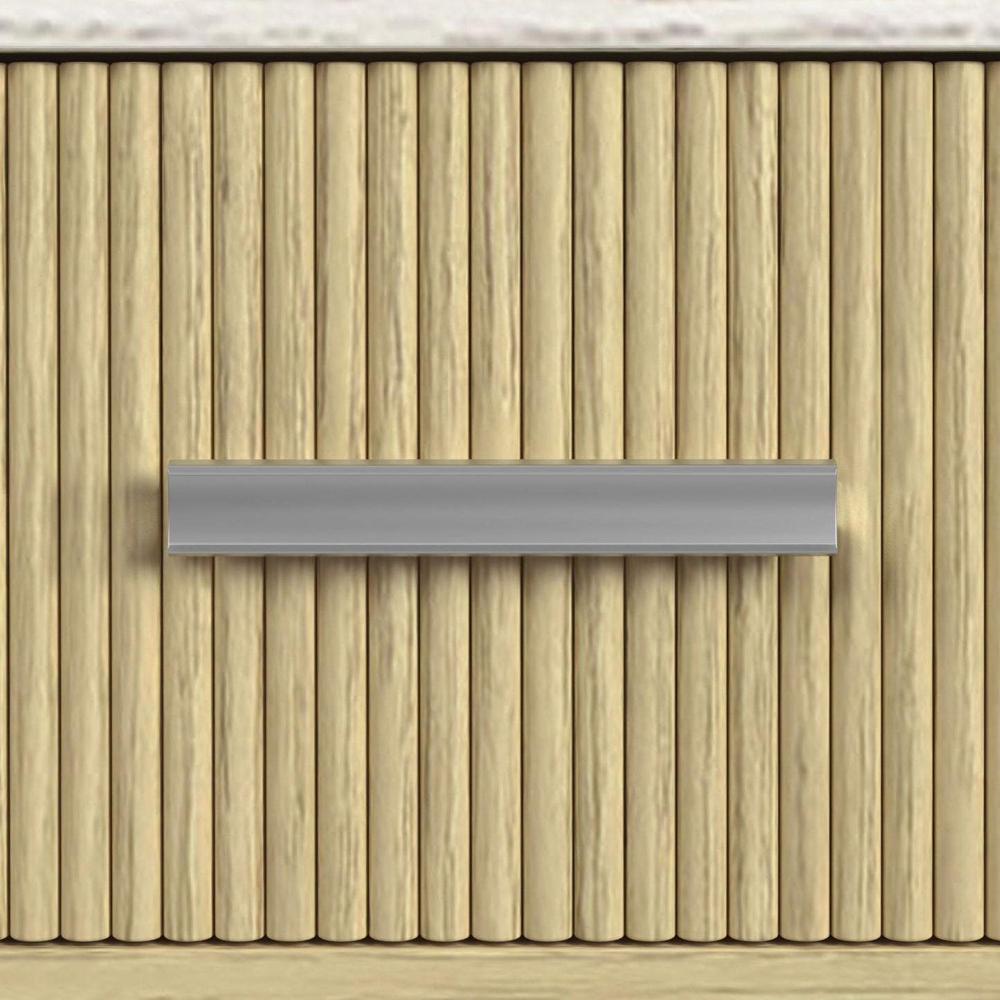 Cambrie - Buffet With LED And Power - Off-White And Natural