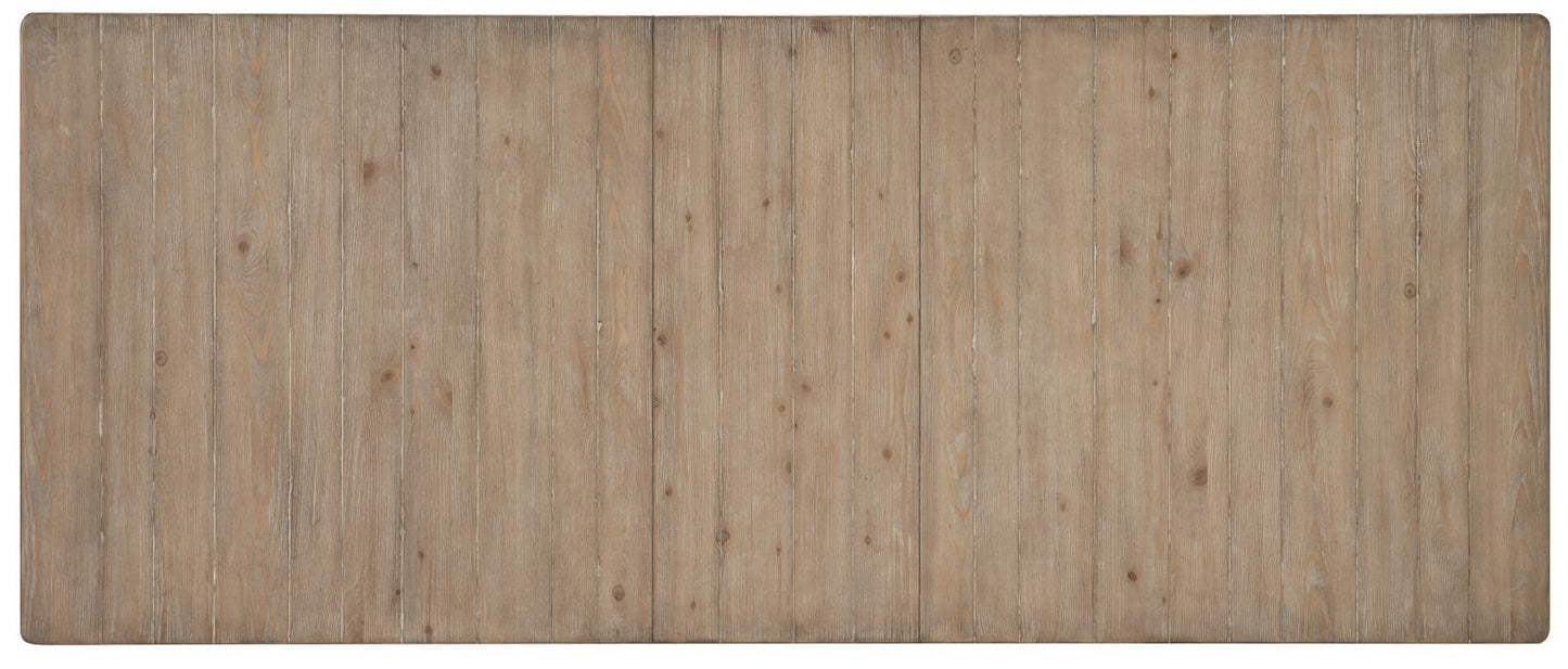 Monteverdi - Complete Rectangular Trestle Table - Sun-Bleached Cypress