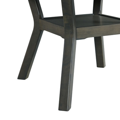 Amherst - Dining Table With Wood Leg - Gray Finish